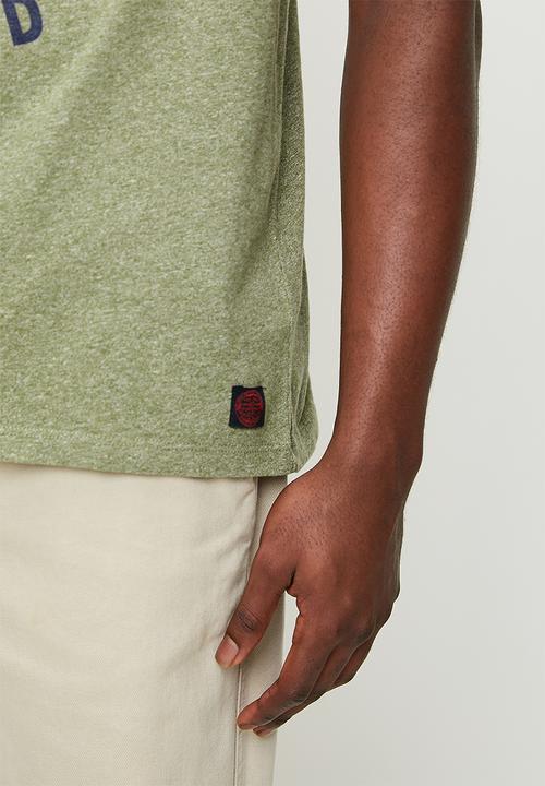 Superdry. - Copper label workwear T-shirt - Hushed Olive Grit