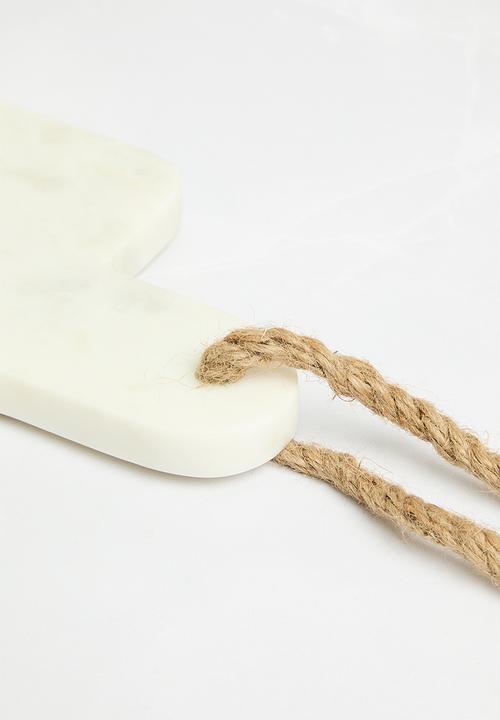 Sixth Floor - Riri marble spoon rest - white
