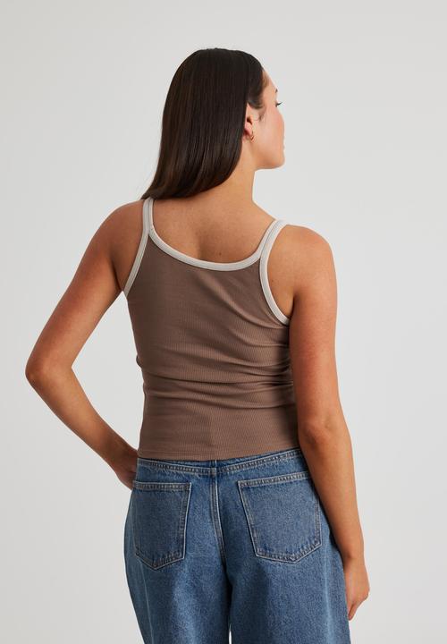 Factorie - Longline Tank - Rich Choc/Mushroom