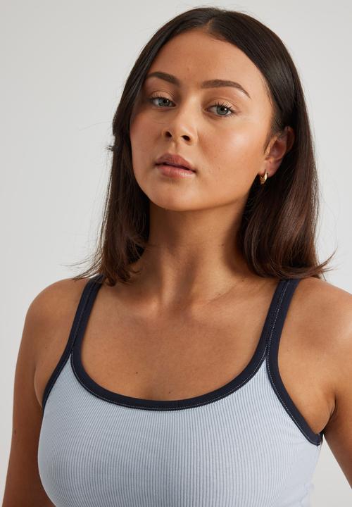 Factorie - Longline Tank - Cloud Blue/Navy