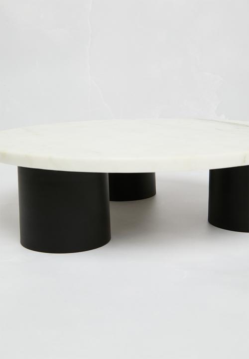 Sixth Floor - Stilo round platter on stand - grey