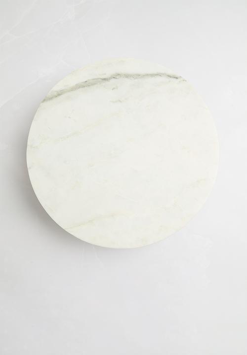 Sixth Floor - Stilo round platter on stand - grey