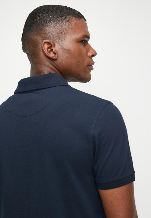 POLO - Verti Stripe Short Sleeve Golfer - Navy