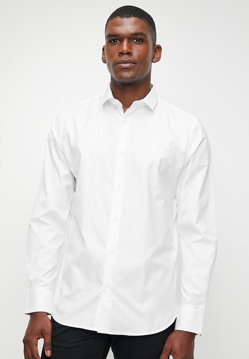POLO - Charlie Textured Long Sleeve Shirt - White