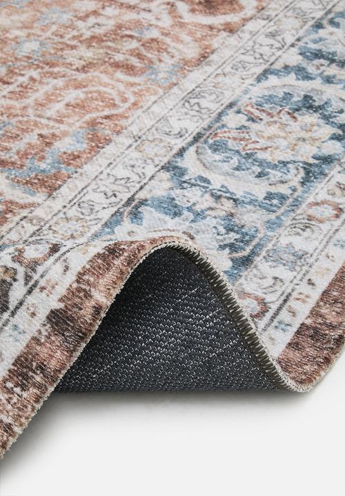 Fotakis - Eve Plush Woven Rug - Antique Rust & Blue