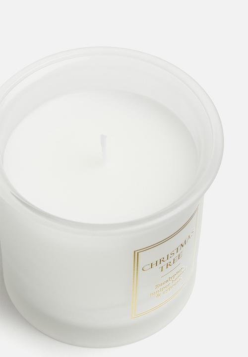 H&M - Small scented candle - white christmas tree
