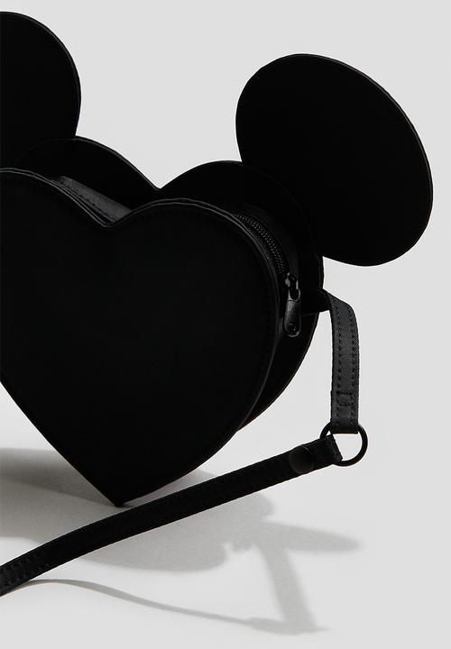 H&M - Keith Haring X H&M:  Appliqué shoulder bag - black