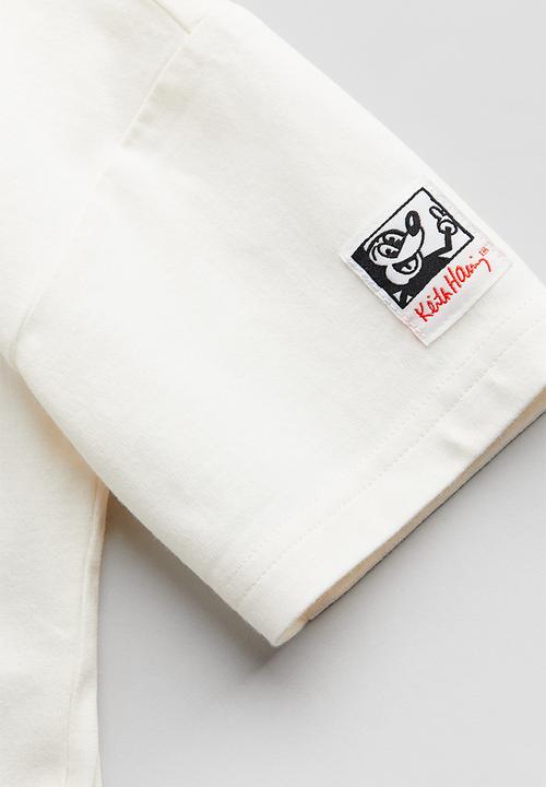 H&M - Keith Haring X H&M:  Printed T-shirt - white