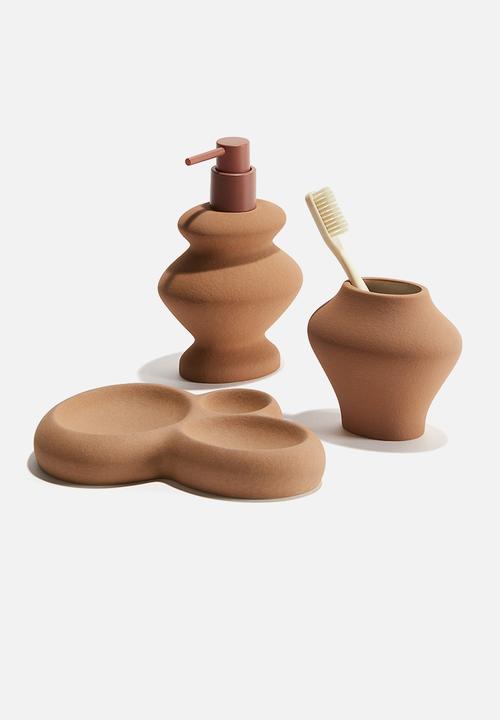 H&M - Stoneware soap dispenser - brown