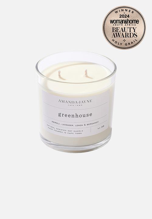 Amanda Jayne - Greenhouse Double Wick Soy Candle - natural