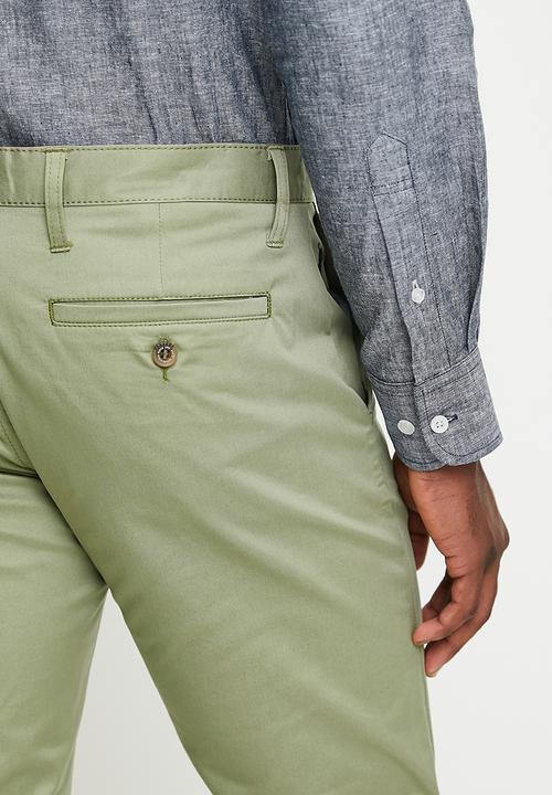 POLO - Milan Essential Straight Leg Chino  - Sage