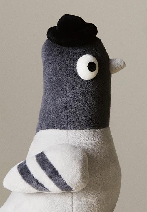 H&M - Pigeon soft toy - light grey