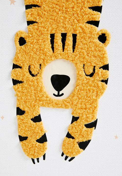 Sixth Floor - Tiga framed canvas with 3d objects - multi