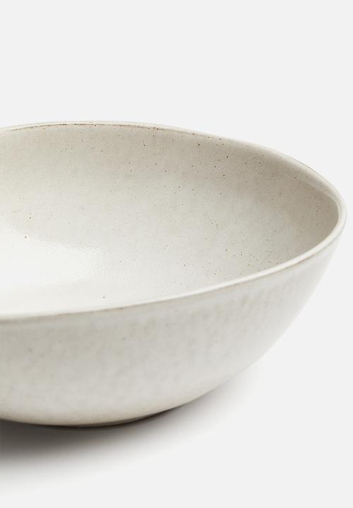 H&M - Large stoneware serving bowl - beige
