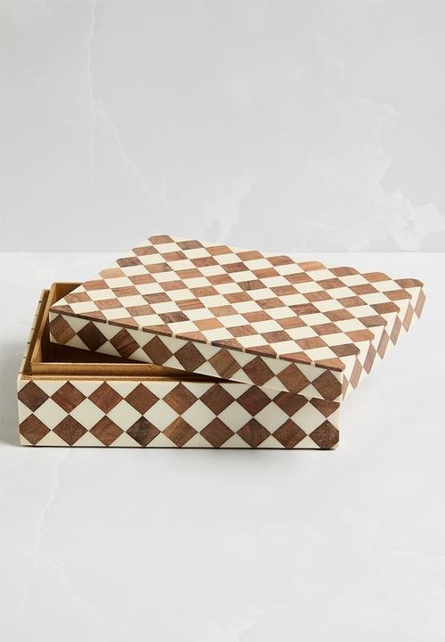 Sixth Floor - Inlay Trinket Box - Natural