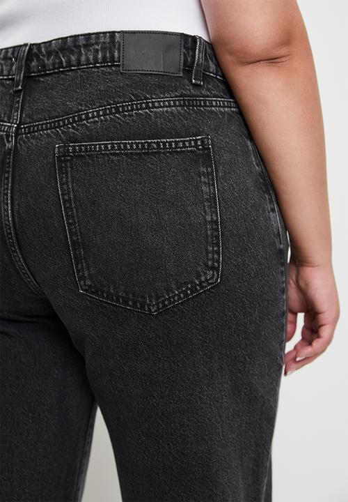 Cotton On - Plus Relaxed Wide Jean - Graphite Black