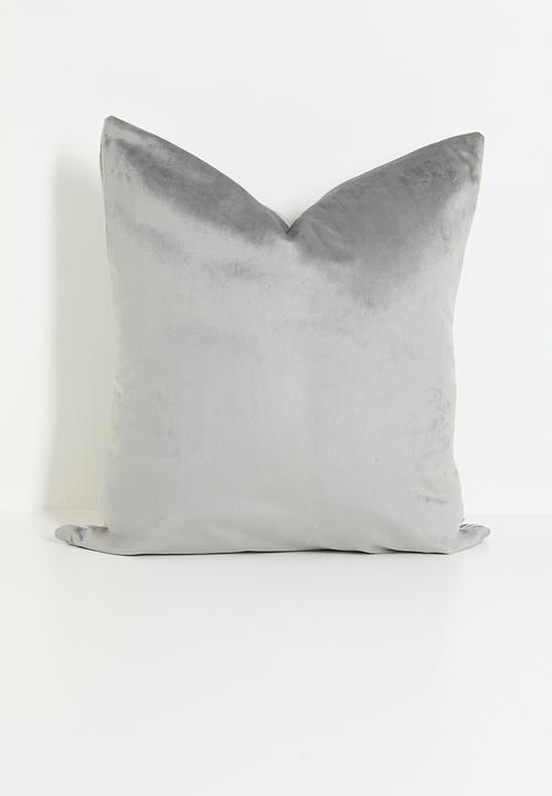 Sixth Floor - Ebby velvet cushion cover - Grey