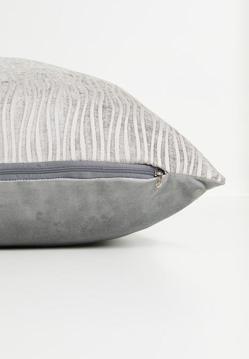 Sixth Floor - Ebby velvet cushion cover - Grey