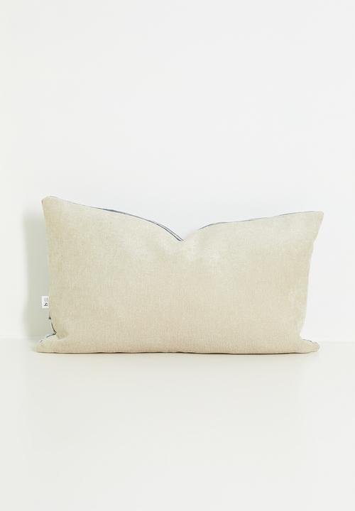 Sixth Floor - Bali velvet cushion - Blue