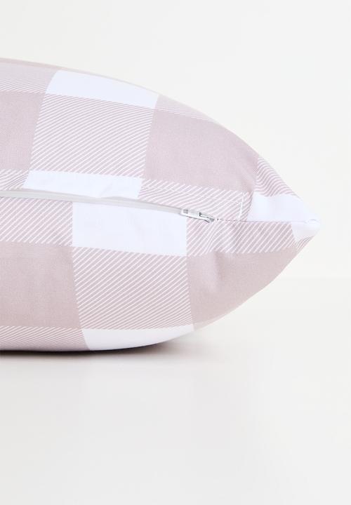 Sixth Floor - Checko cushion cover - Natural