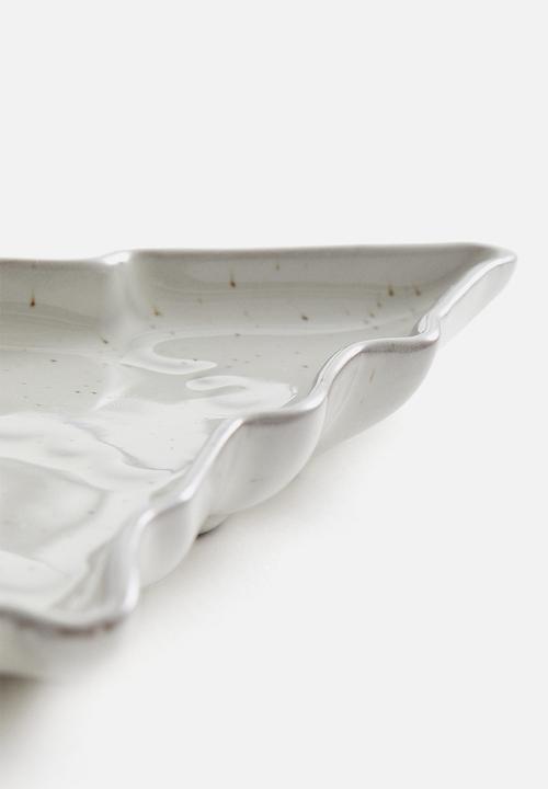 H&M - Stoneware serving plate - white