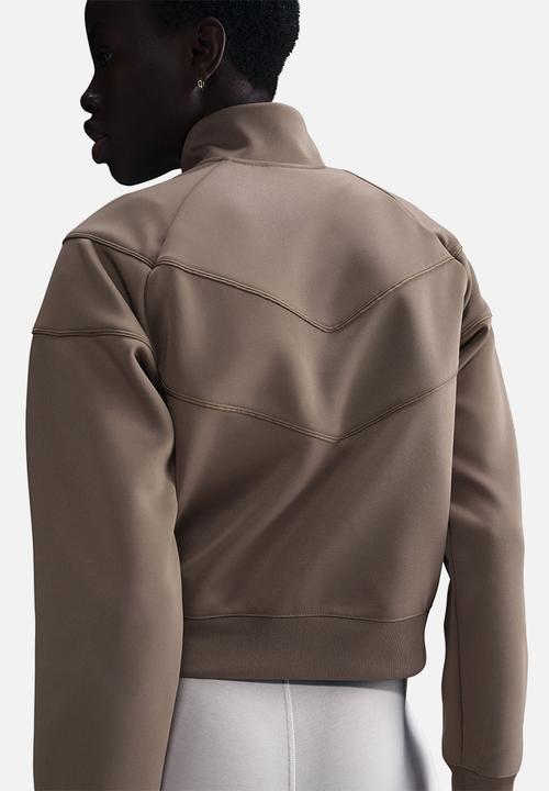 Nike - Nike Windrunner Knit Jacket - Mink Brown/White
