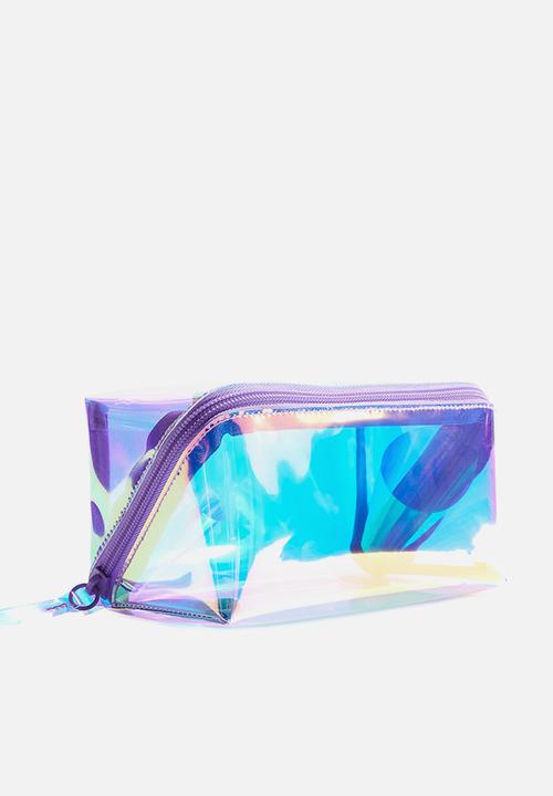 H&M - Make-up bag - light pink/holographic