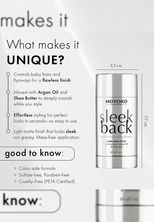 Moyoko Professional - Sleek Back Hair Wax Stick