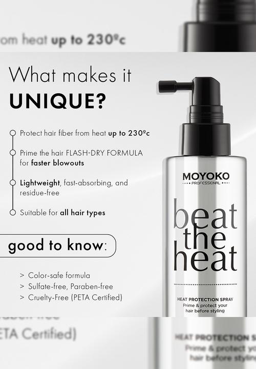 Moyoko Professional - Beat The Heat - Heat Protection Spray - Prevent Damage