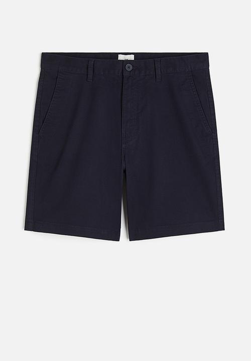 H&M - Regular fit chino shorts - navy blue