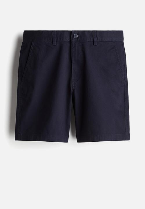 H&M - Regular fit chino shorts - navy blue
