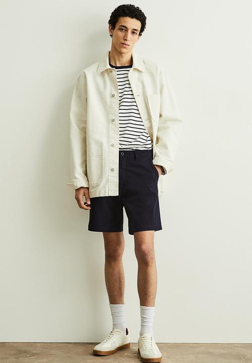 H&M - Regular fit chino shorts - navy blue