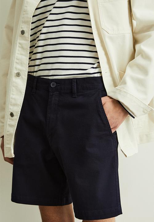 H&M - Regular fit chino shorts - navy blue