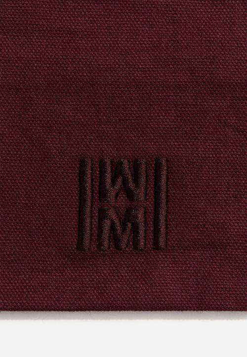 H&M - Canvas shopper - burgundy