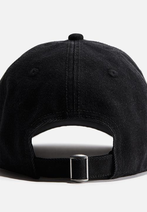 H&M - Washed-look twill cap - black soho