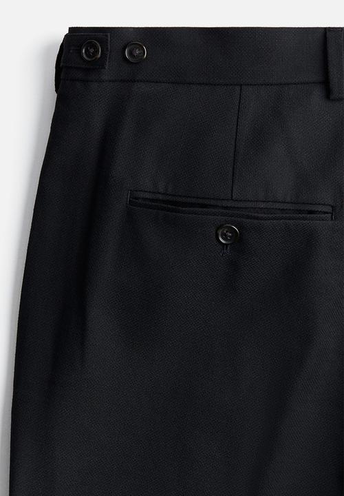 H&M - Regular fit suit trousers - black