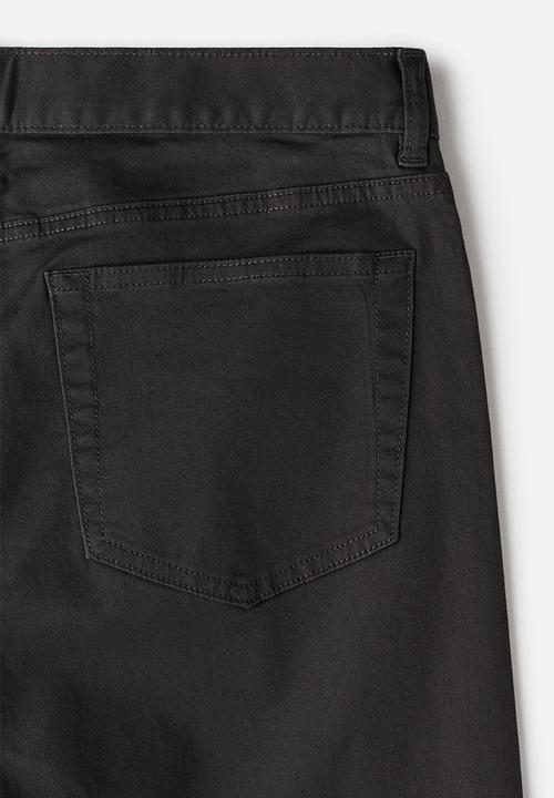 H&M - Slim fit 5-pocket trousers - dark grey