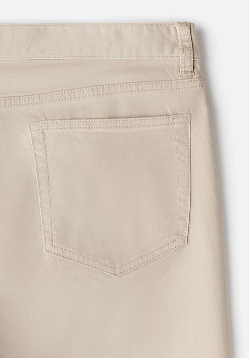 H&M - Slim fit 5-pocket trousers - beige
