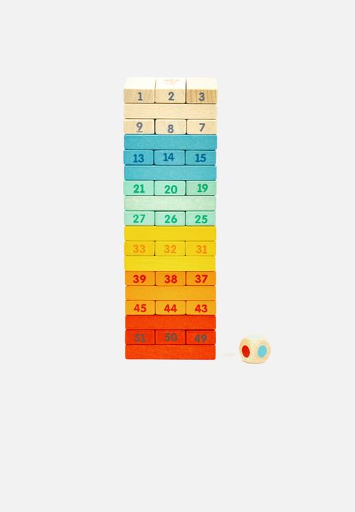 Greenbean Learning - Classic World - Deluxe Colourful Stacking Game - 55pcs