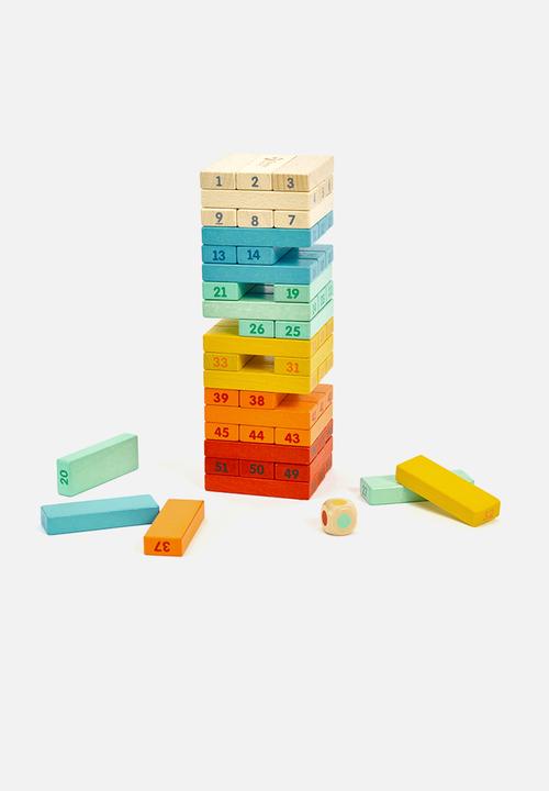 Greenbean Learning - Classic World - Deluxe Colourful Stacking Game - 55pcs