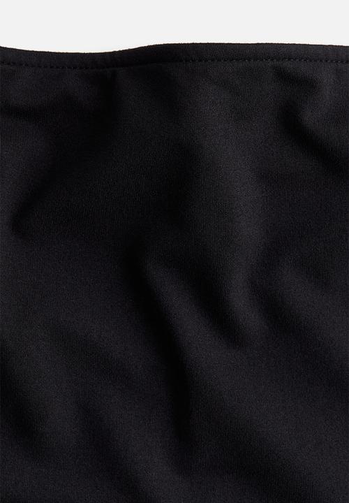 H&M - Off-the-shoulder jersey top - black