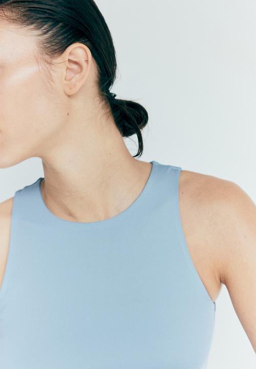 H&M - Jersey thong body - light blue