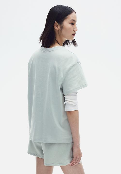 H&M - Oversized T-shirt - light turquoise