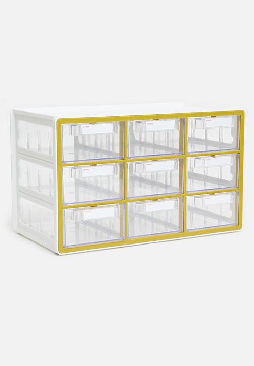 Litem - UP system multibox 9 drawer - yellow
