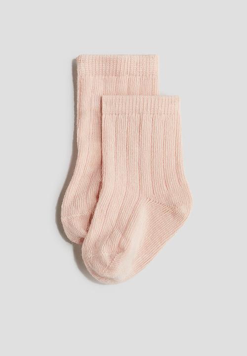 H&M - 5-Pack knitted socks - pink white