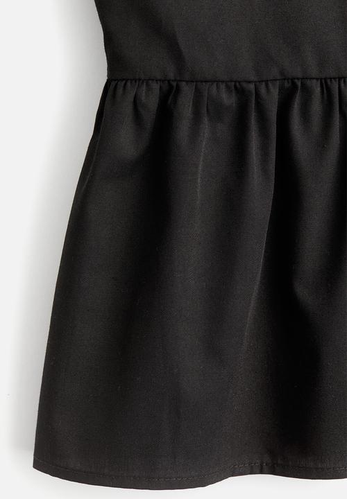 H&M - Tie-front poplin blouse - black