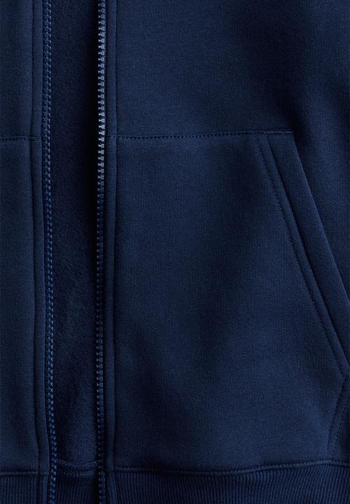H&M - Zip-through hoodie - dark blue