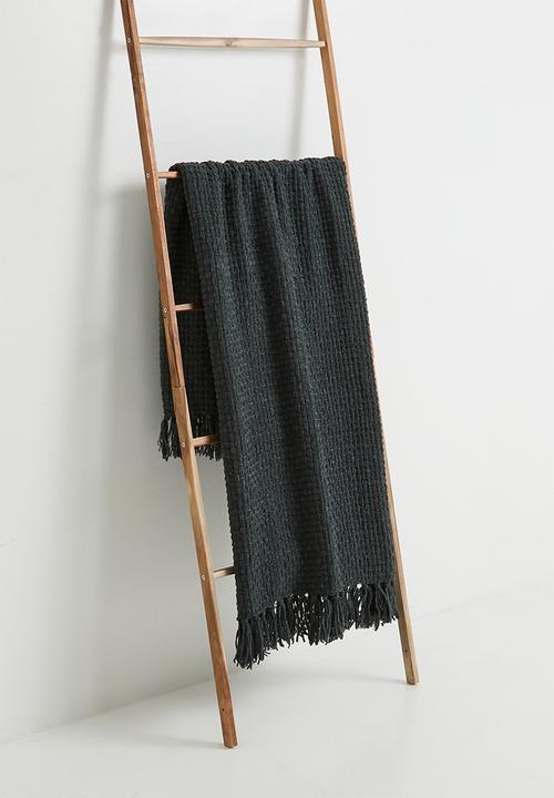 Sixth Floor - Chenille Throw - Grey