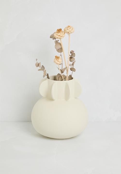 H&M - Reactive-glaze stoneware vase - natural white