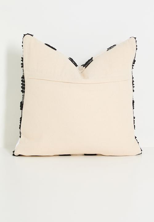 Sixth Floor - Nori woven cushion cover - Black & White